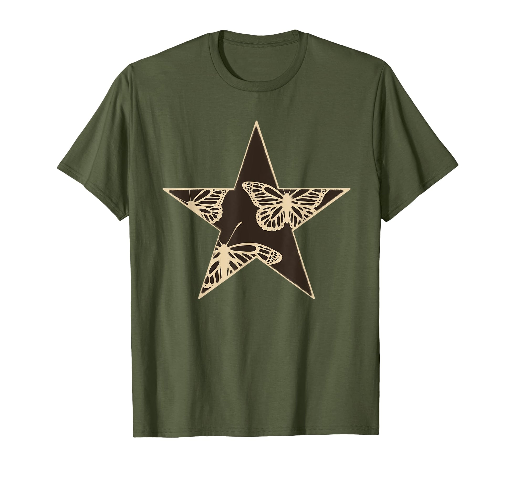 Star Stencil Graffiti Art Egirl Goth T-Shirt - Unique Graphic for Adults - T-Shirt, Sweatshirt, Hoodie