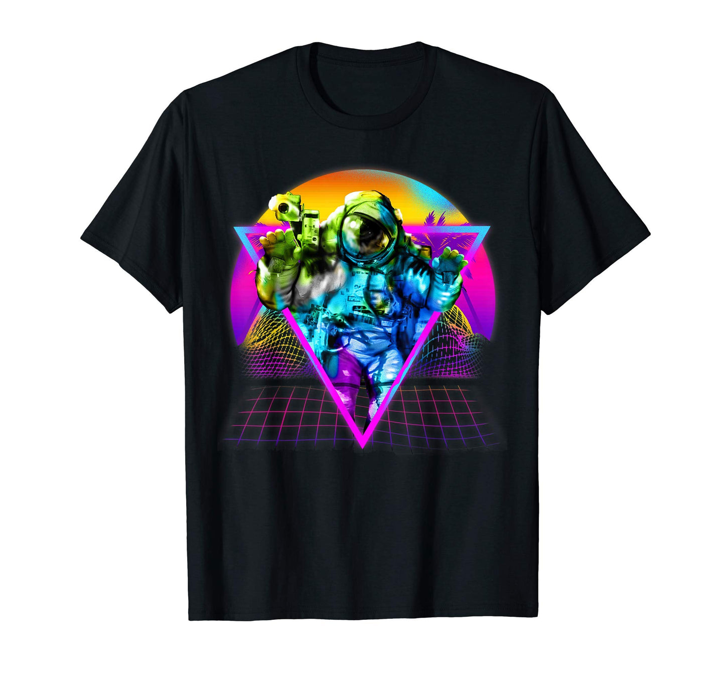 Astronaut 80S Aesthetic Vaporwave T-Shirt - Aesthetic Graphic for Adults - T-Shirt, Sweatshirt, Hoodie