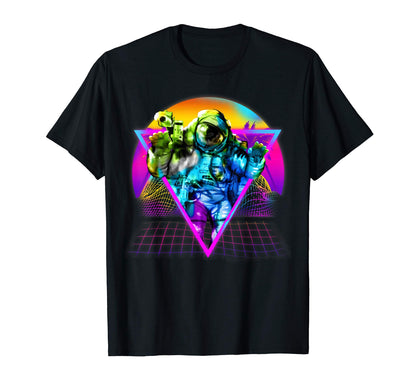 Astronaut 80S Aesthetic Vaporwave T-Shirt - Aesthetic Graphic for Adults - T-Shirt, Sweatshirt, Hoodie