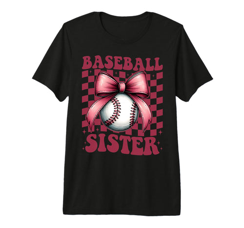 Baseball Sister Baseball Coquette T-Shirt - Streetwear Style for Adults - T-Shirt, Sweatshirt, Hoodie