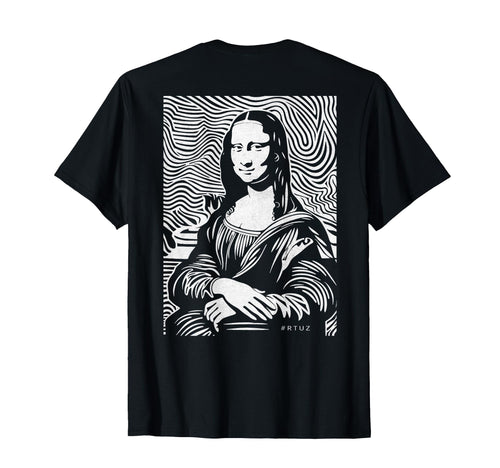 Mona Lisa Art Y2K Back Streetwear T-Shirt - Novelty Apparel Unisex - T-Shirt, Sweatshirt, Hoodie