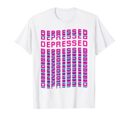 Depressed Vaporwave Aesthetic T-Shirt - Fun Novelty Design Unisex - T-Shirt, Sweatshirt, Hoodie