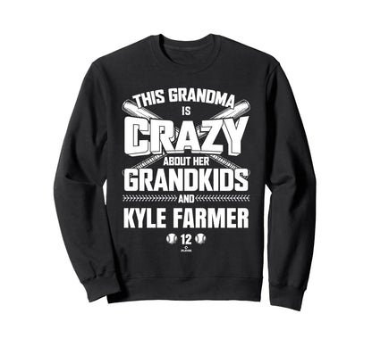 Grandma Crazy Kyle Farmer Sweatshirt - Minimalist Print for Adults - T-Shirt, Sweatshirt, Hoodie
