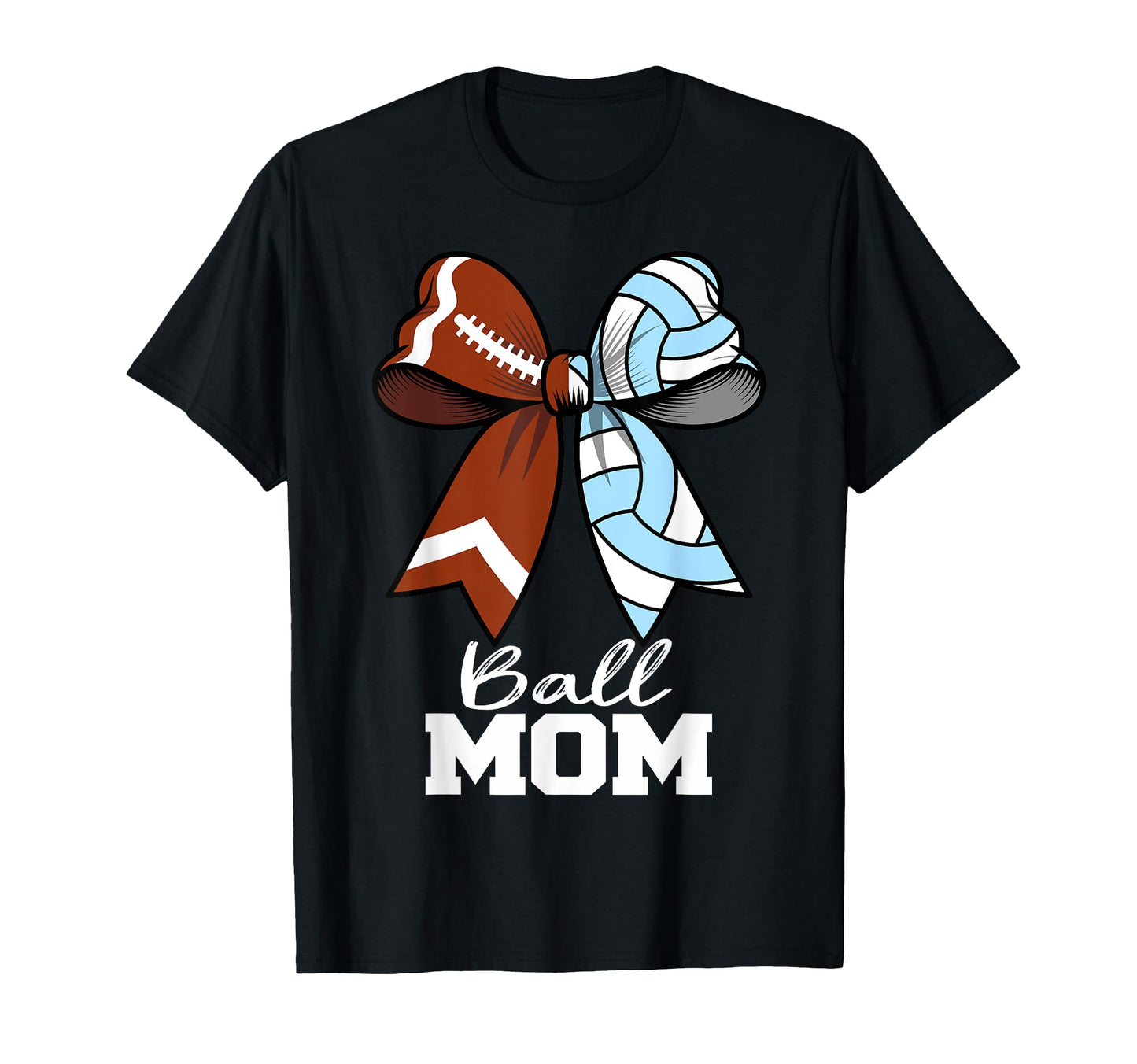 Ball Mom Football Volleyball Mom T-Shirt - Minimalist Print for Adults - T-Shirt, Sweatshirt, Hoodie