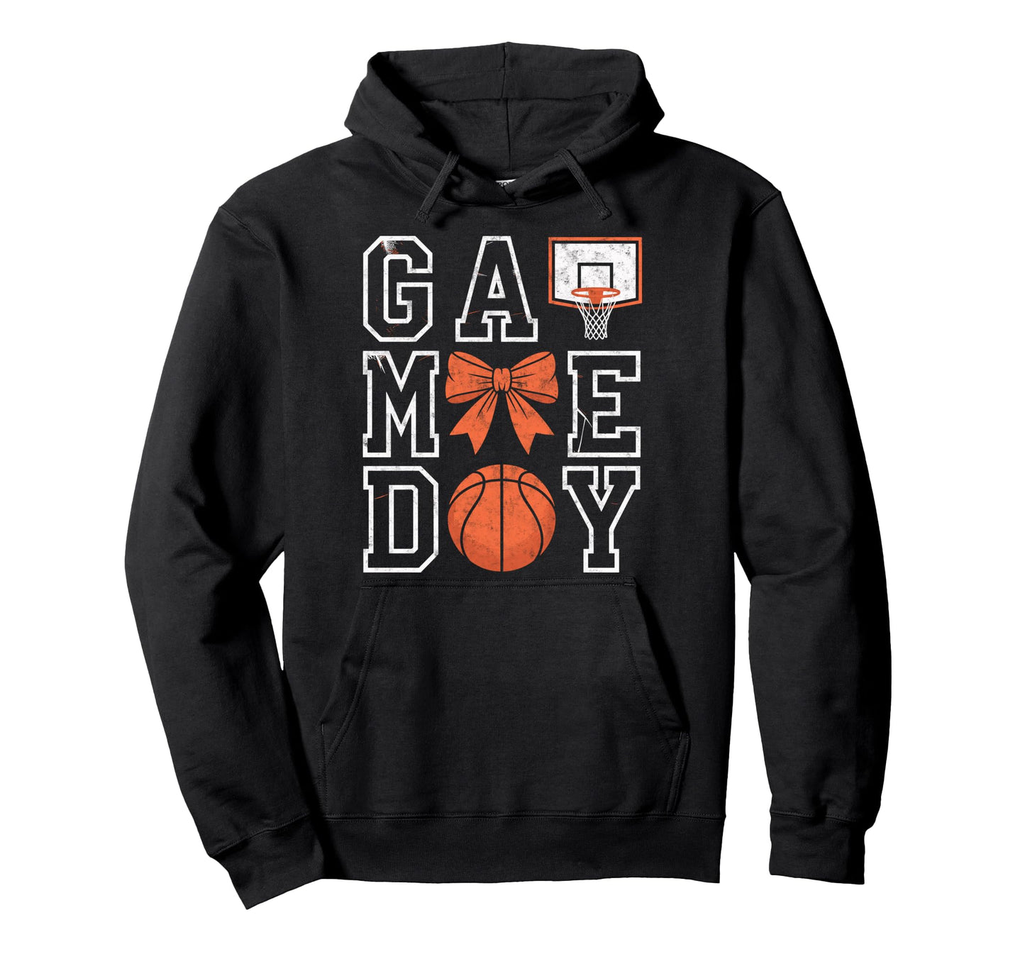 Game Day Vibes Basketball Player Fan Mom Hoodie - Unique Graphic Unisex - T-Shirt, Sweatshirt, Hoodie
