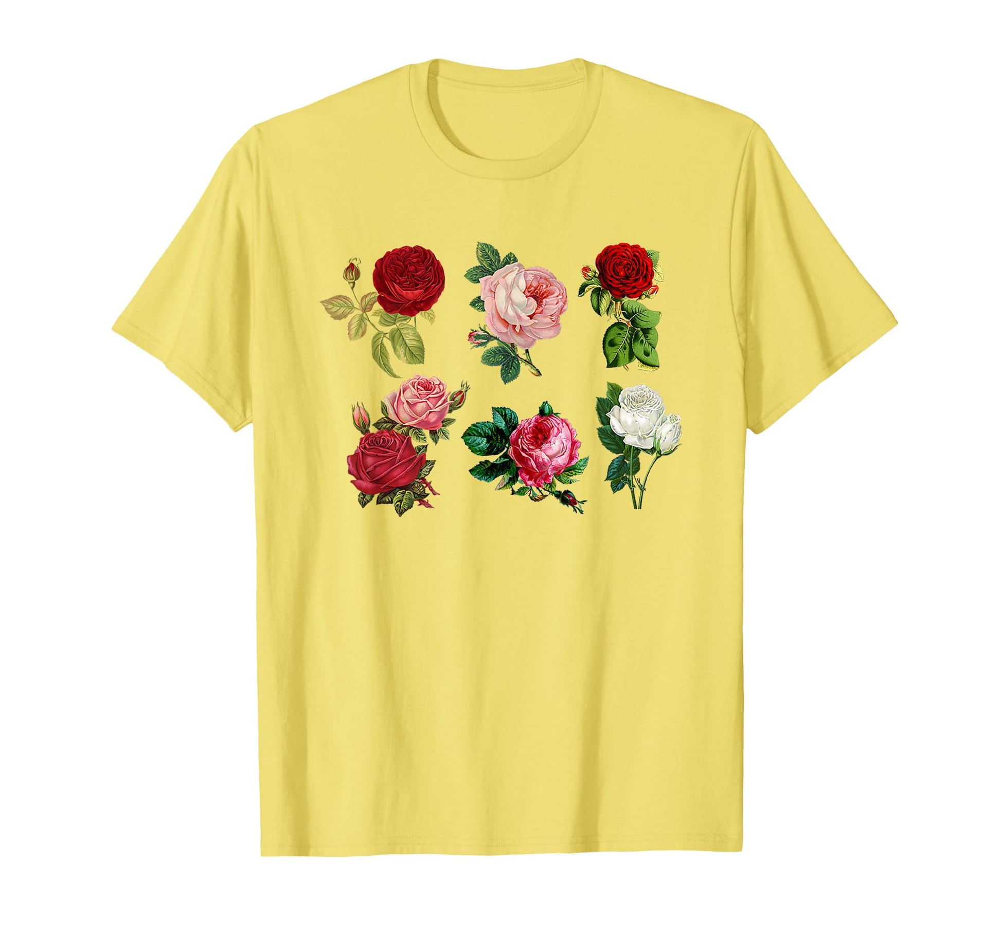 Aesthetic Botanical Roses Floral T-Shirt - Novelty Apparel Men Women - T-Shirt, Sweatshirt, Hoodie