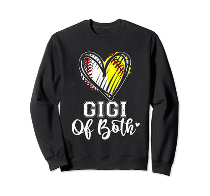 Gigi Both Baseball Softball Grandma Sweatshirt - Aesthetic Graphic Unisex - T-Shirt, Sweatshirt, Hoodie