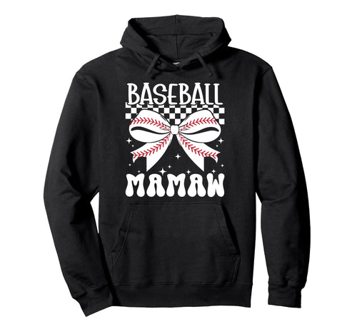 Baseball Mamaw Coquette Mamaw Baseball Hoodie - Trendy Graphic Men Women - T-Shirt, Sweatshirt, Hoodie