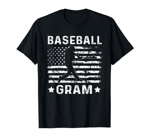 Baseball Gram Grandma Usa Flag 4Th T-Shirt - Novelty Apparel for Adults - T-Shirt, Sweatshirt, Hoodie