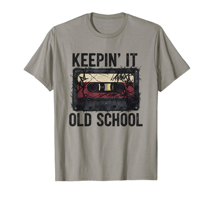 Keeping It Old School 80S 90S Hip T-Shirt - Custom Art Print for Adults - T-Shirt, Sweatshirt, Hoodie