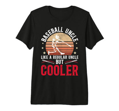 Mens Baseball Uncle Baseball Player T-Shirt - Custom Art Print for Adults - T-Shirt, Sweatshirt, Hoodie