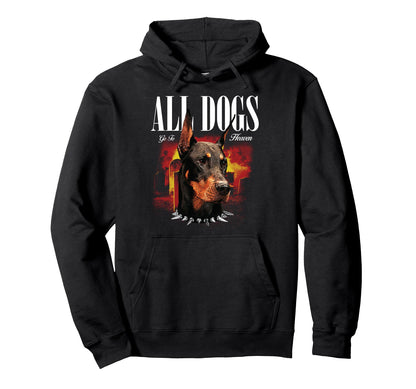 Doberman Dog Aesthetic Edgy Streetwear Hoodie - Minimalist Print Men Women - T-Shirt, Sweatshirt, Hoodie