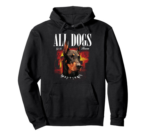 Doberman Dog Aesthetic Edgy Streetwear Hoodie - Minimalist Print Men Women - T-Shirt, Sweatshirt, Hoodie