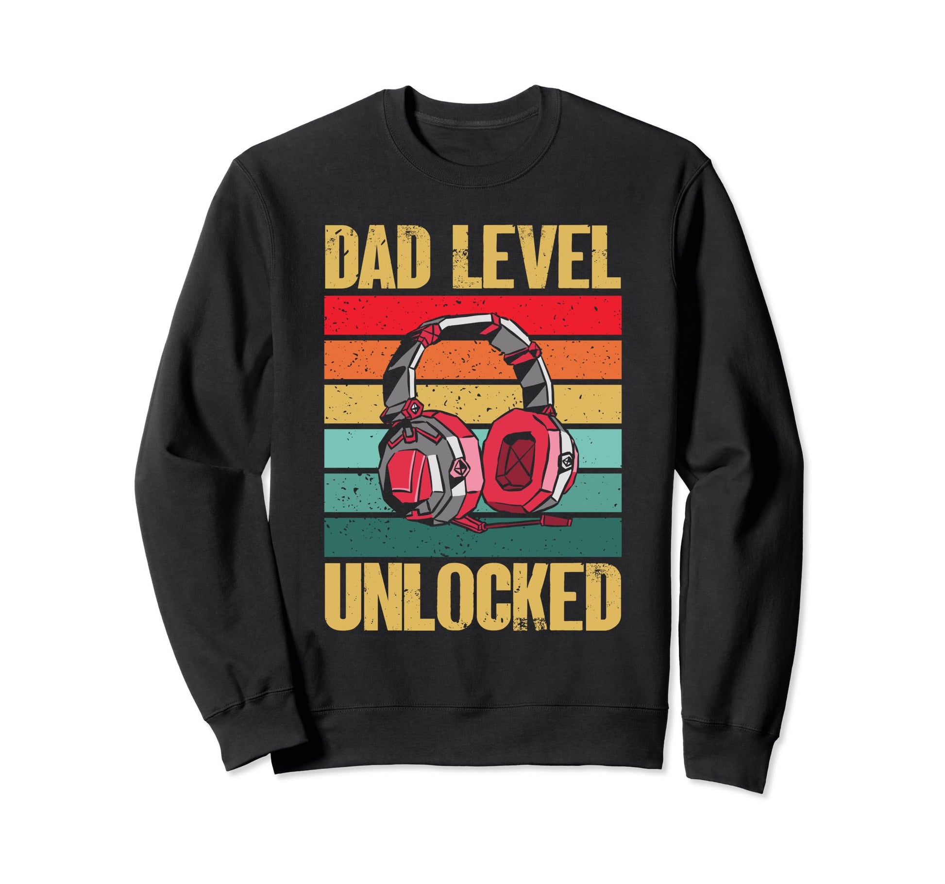 Dad Level Unlocked Funny Gamer Dad Sweatshirt - Novelty Apparel for Adults - T-Shirt, Sweatshirt, Hoodie
