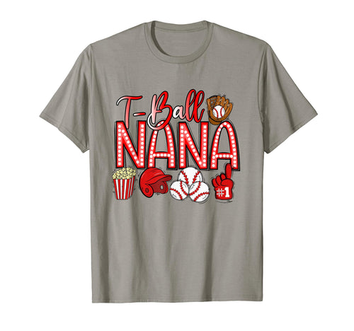 T Ball Nana Hand Drawn Baseball T-Shirt - Minimalist Print Unisex - T-Shirt, Sweatshirt, Hoodie