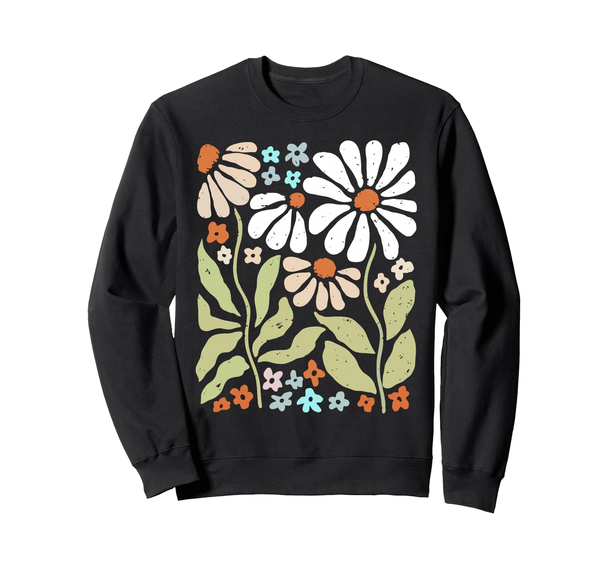 Wildflowers Flowers Pattern Summer Sweatshirt - Unique Graphic for Adults - T-Shirt, Sweatshirt, Hoodie