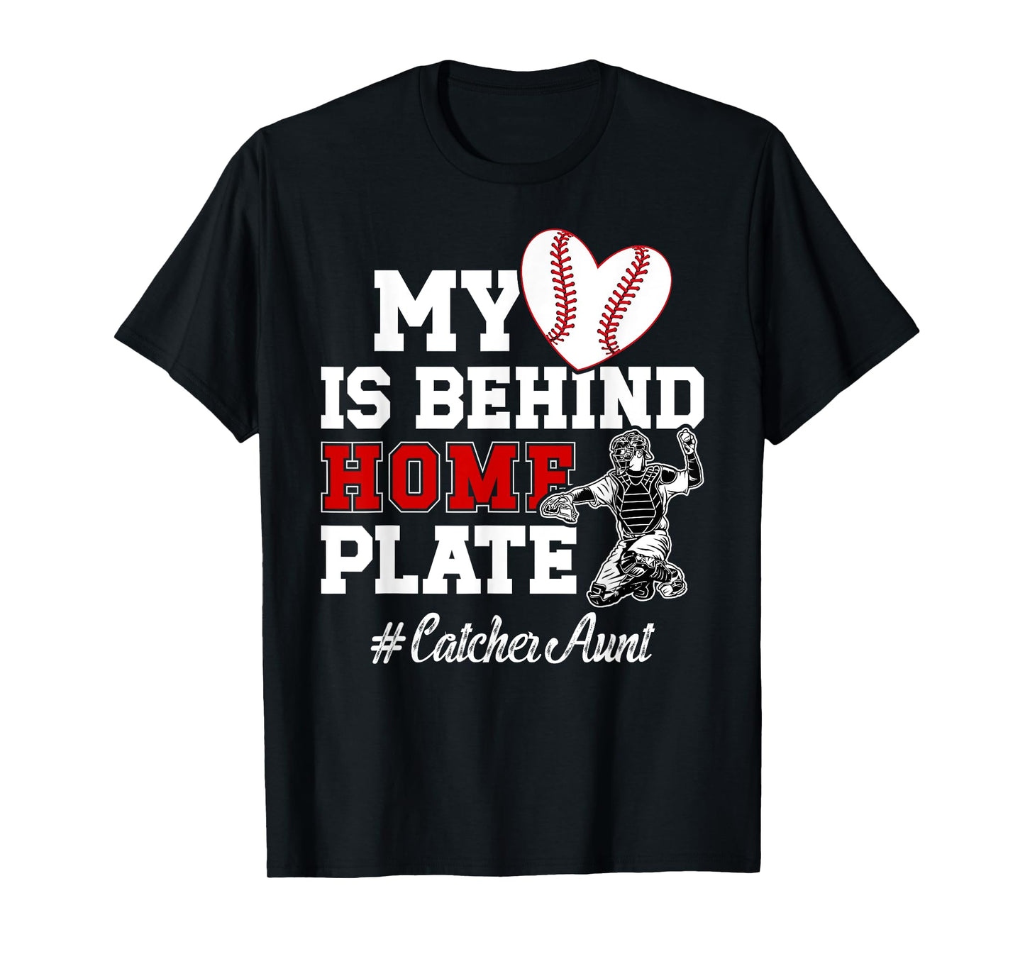 Proud Baseball Catcher Aunt Baseball T-Shirt - Aesthetic Graphic Unisex - T-Shirt, Sweatshirt, Hoodie