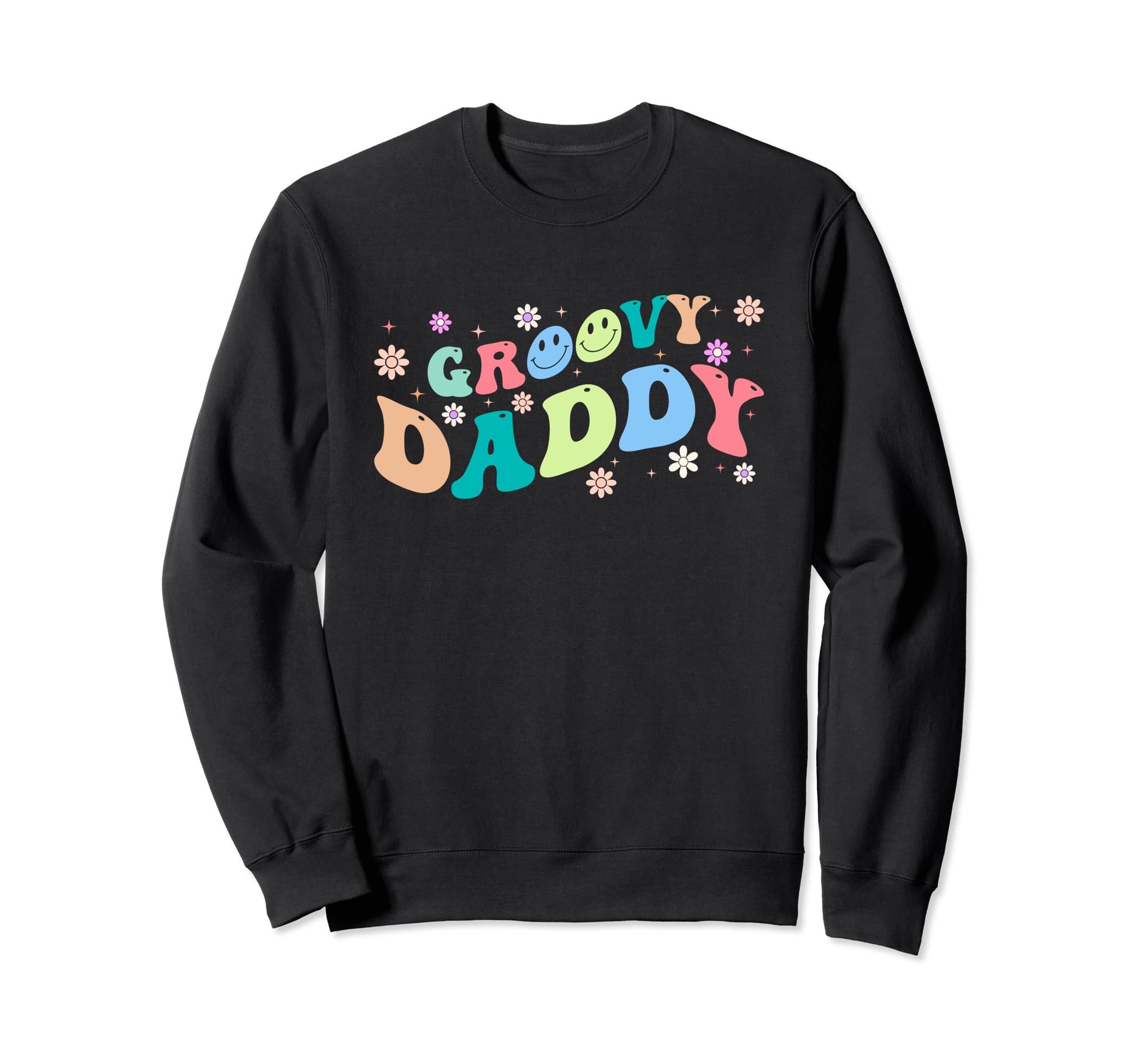 Rainbow Colorful Flowers Sweatshirt - Casual Everyday Wear Men Women - T-Shirt, Sweatshirt, Hoodie