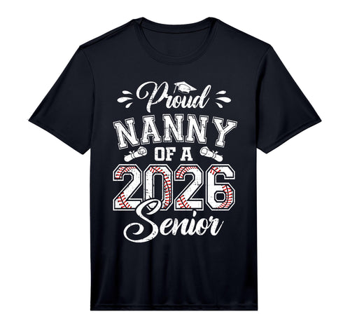 Mens Proud Nanny 2026 Senior T-Shirt - Minimalist Print for Adults - T-Shirt, Sweatshirt, Hoodie