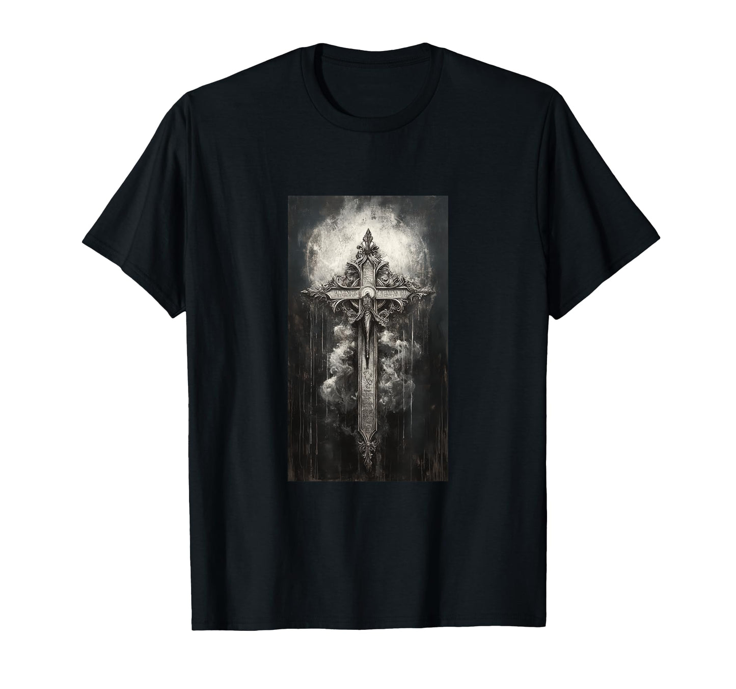 Gothic Cross Grunge Aesthetic Y2K T-Shirt - Casual Everyday Wear Men Women - T-Shirt, Sweatshirt, Hoodie