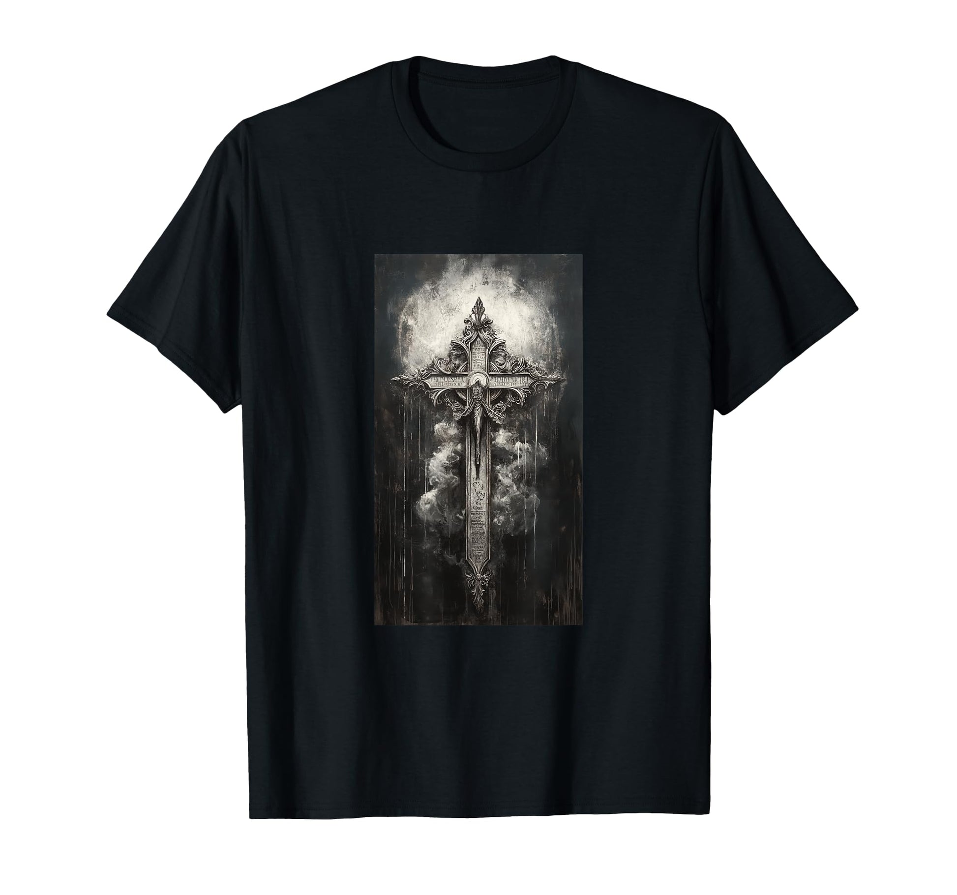 Gothic Cross Grunge Aesthetic Y2K T-Shirt - Casual Everyday Wear Men Women - T-Shirt, Sweatshirt, Hoodie