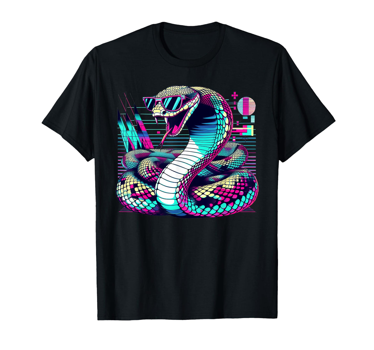Vaporwave Snake Aesthetic Pastel T-Shirt - Aesthetic Graphic for Adults - T-Shirt, Sweatshirt, Hoodie