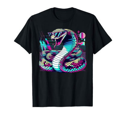 Vaporwave Snake Aesthetic Pastel T-Shirt - Aesthetic Graphic for Adults - T-Shirt, Sweatshirt, Hoodie