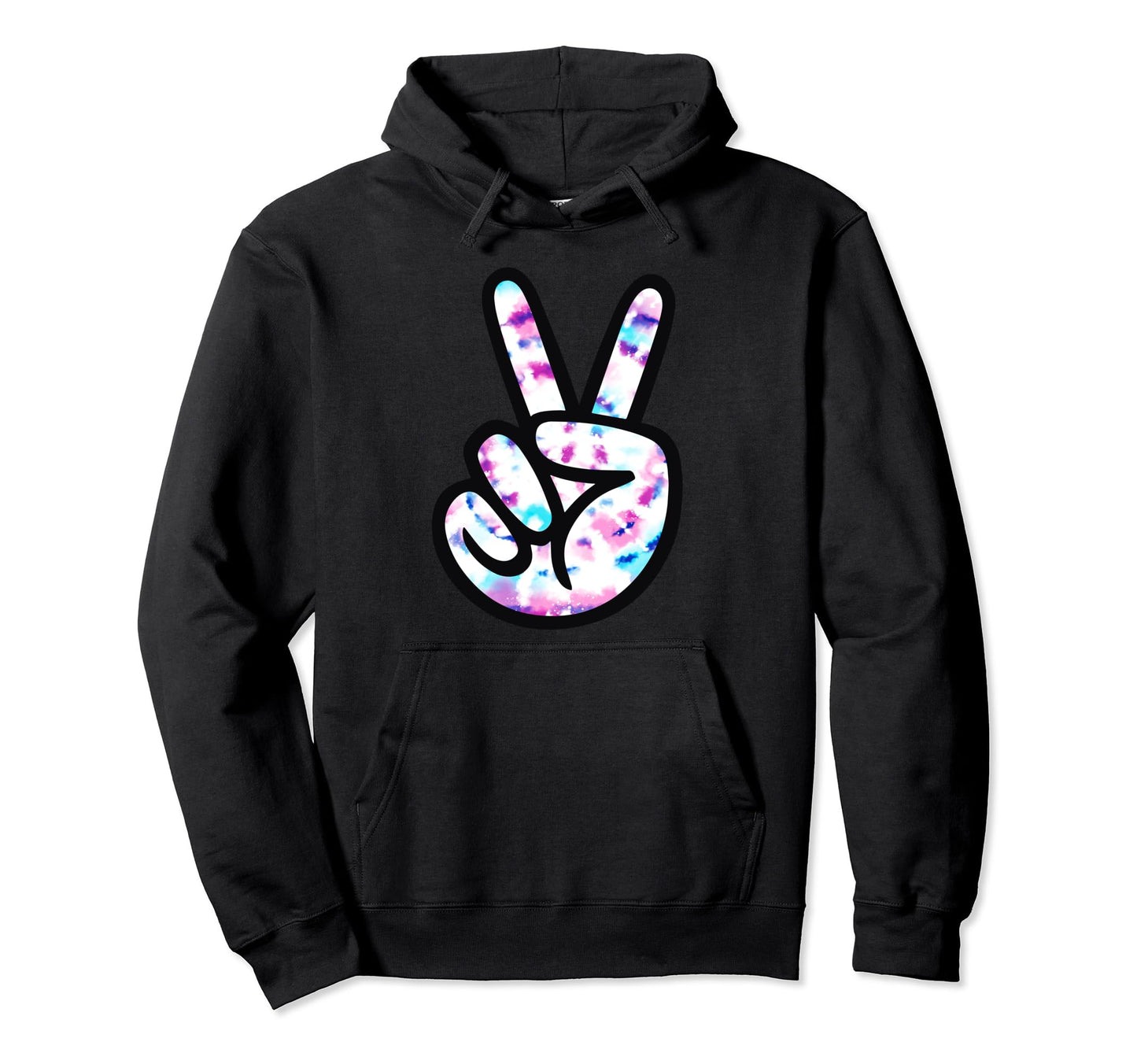 Peace Sign Love 60S 70S Peace Tie Dye Hoodie - Unique Graphic for Adults - T-Shirt, Sweatshirt, Hoodie