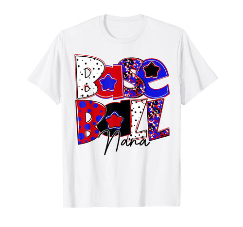 Baseball Nana Baseball Family T-Shirt - Casual Everyday Wear for Adults - T-Shirt, Sweatshirt, Hoodie