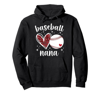 Baseball Nana Baseball Player Nana Hoodie - Custom Art Print Men Women - T-Shirt, Sweatshirt, Hoodie