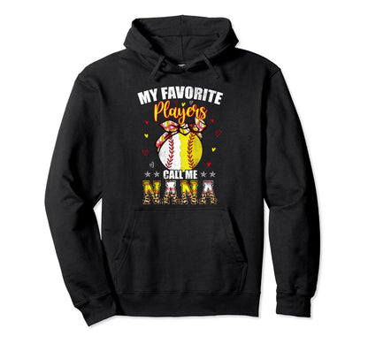 My Favorite Baseball Softball Players Hoodie - Trendy Graphic Men Women - T-Shirt, Sweatshirt, Hoodie