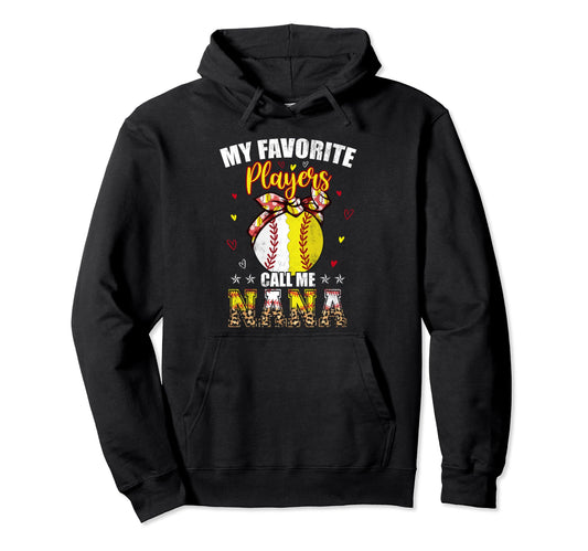 My Favorite Baseball Softball Players Hoodie - Trendy Graphic Men Women - T-Shirt, Sweatshirt, Hoodie