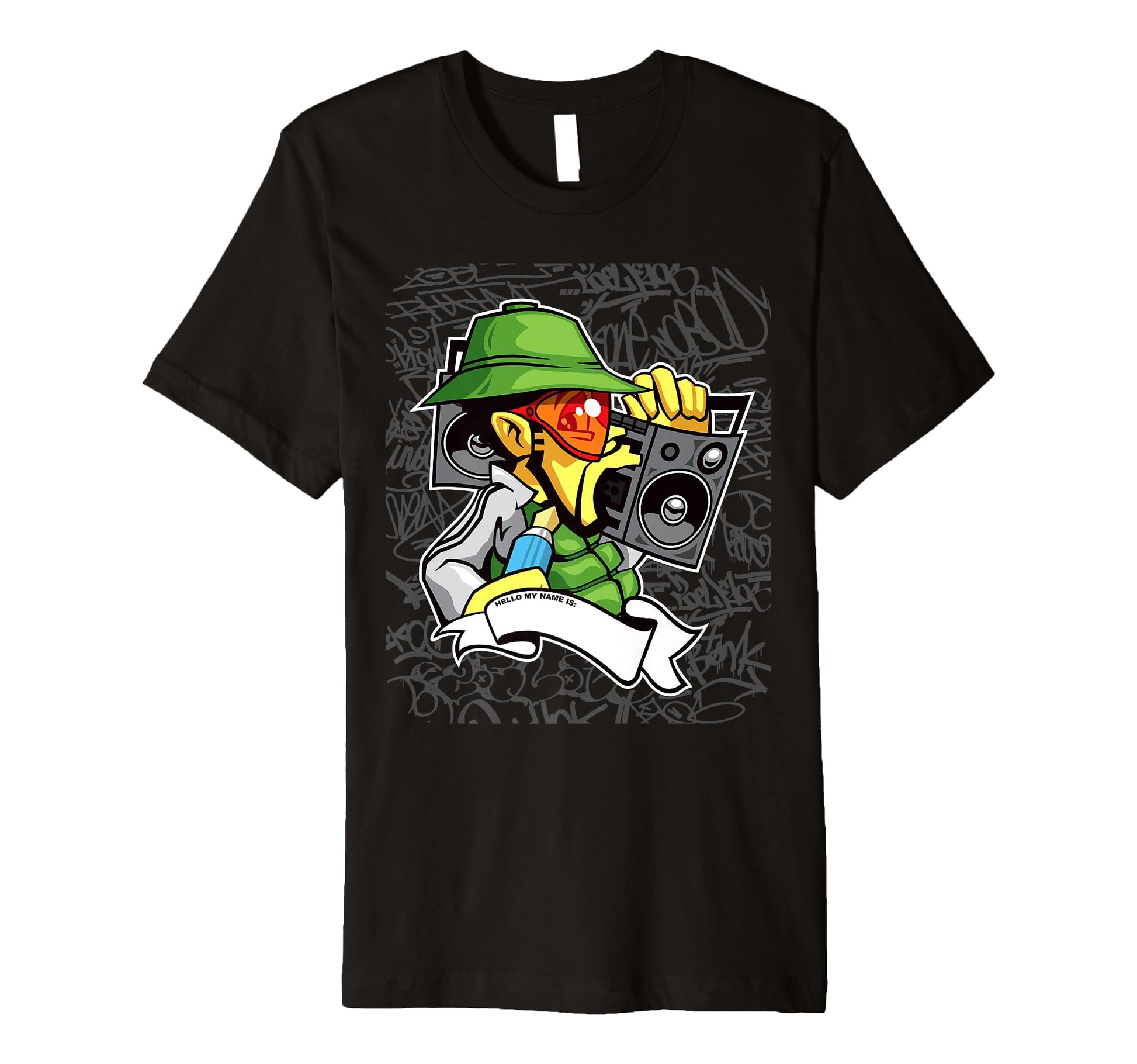 Hip Hop B Graffiti Character Old T-Shirt - Minimalist Print for Adults - T-Shirt, Sweatshirt, Hoodie