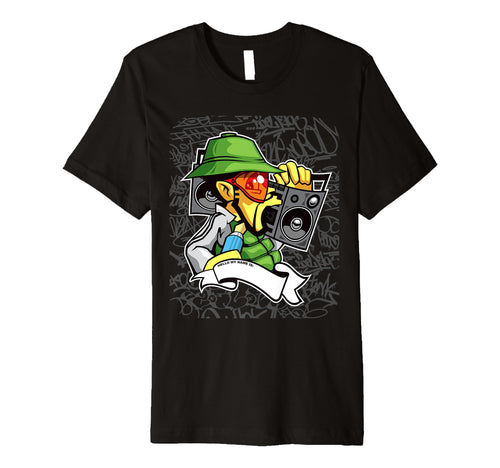 Hip Hop B Graffiti Character Old T-Shirt - Minimalist Print for Adults - T-Shirt, Sweatshirt, Hoodie