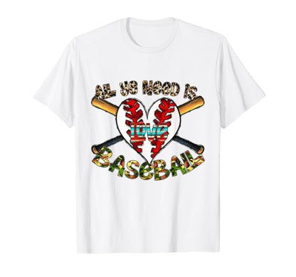 All You Need Is Baseball Player Mom Dad T-Shirt - Aesthetic Graphic Unisex - T-Shirt, Sweatshirt, Hoodie