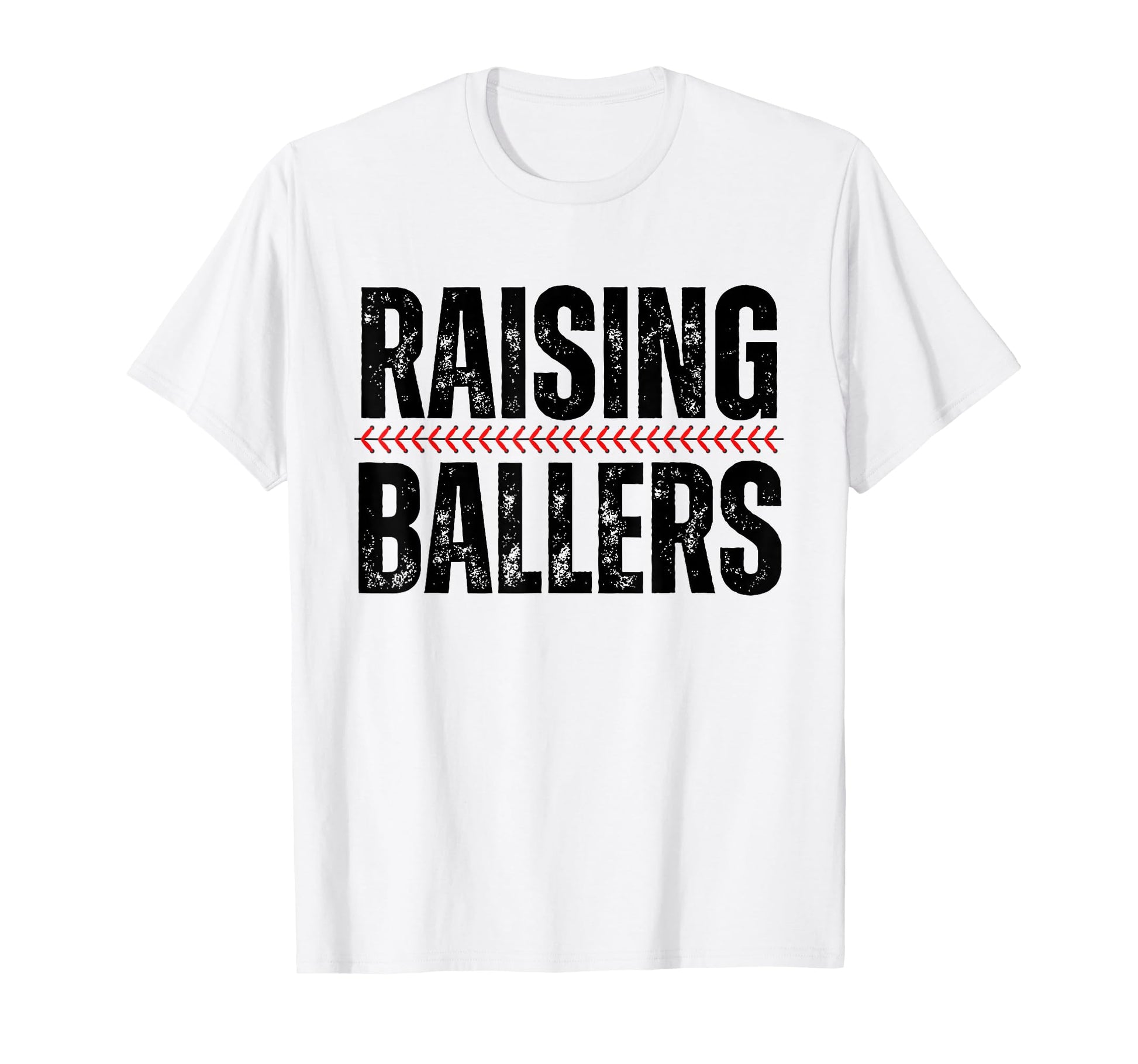 Raising Ballers Baseball Softball Mom T-Shirt - Graphic Print for Adults - T-Shirt, Sweatshirt, Hoodie