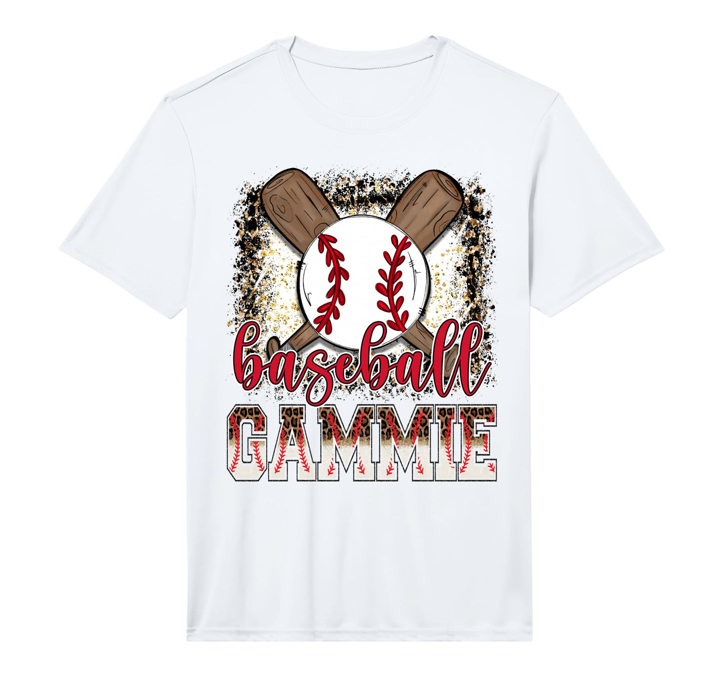 Baseball Gammie Leopard Proud Ball Gammie T-Shirt - Trendy Graphic Unisex - T-Shirt, Sweatshirt, Hoodie