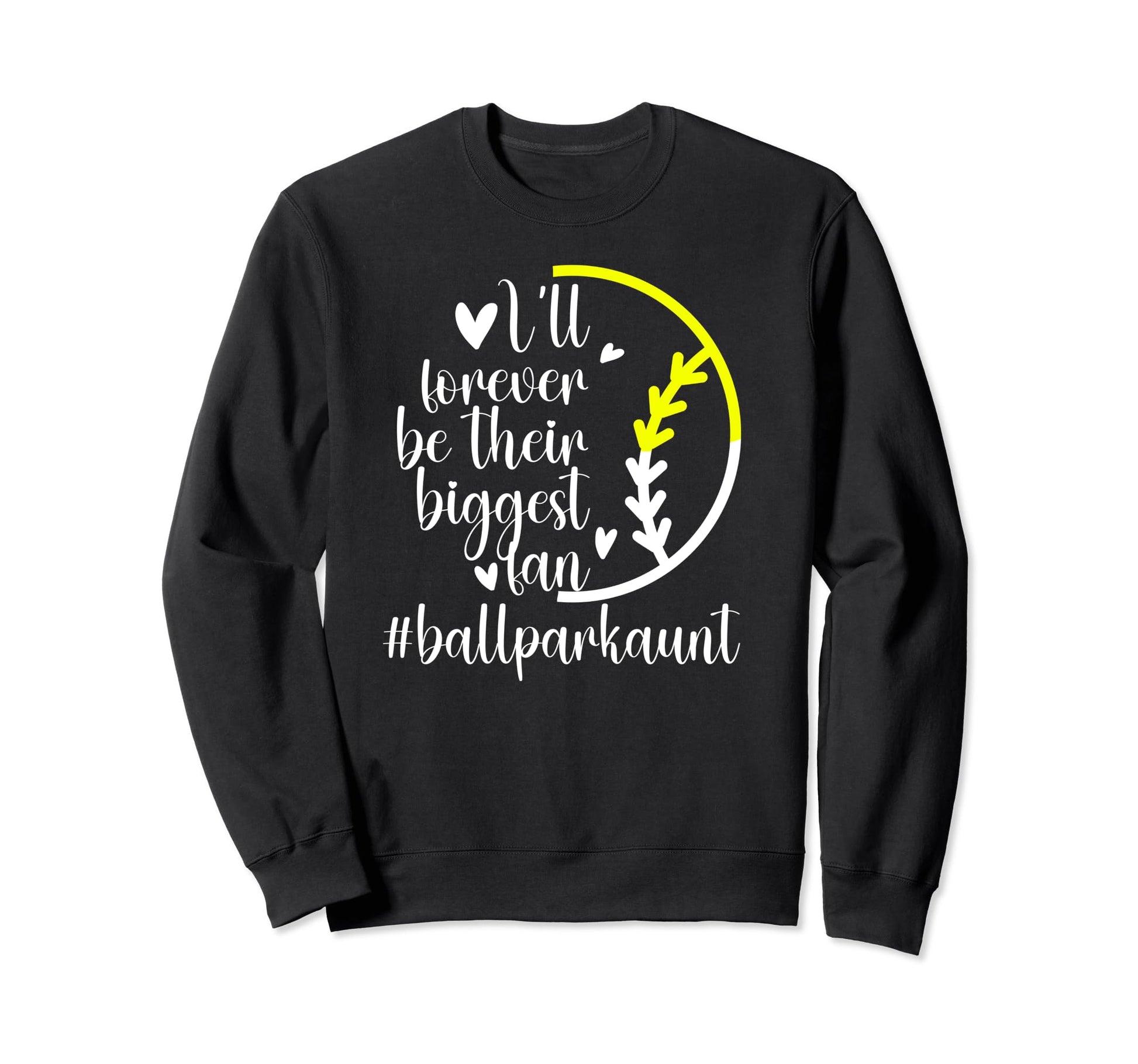 Their Biggest Fan Ballpark Aunt Sweatshirt - Aesthetic Graphic Unisex - T-Shirt, Sweatshirt, Hoodie
