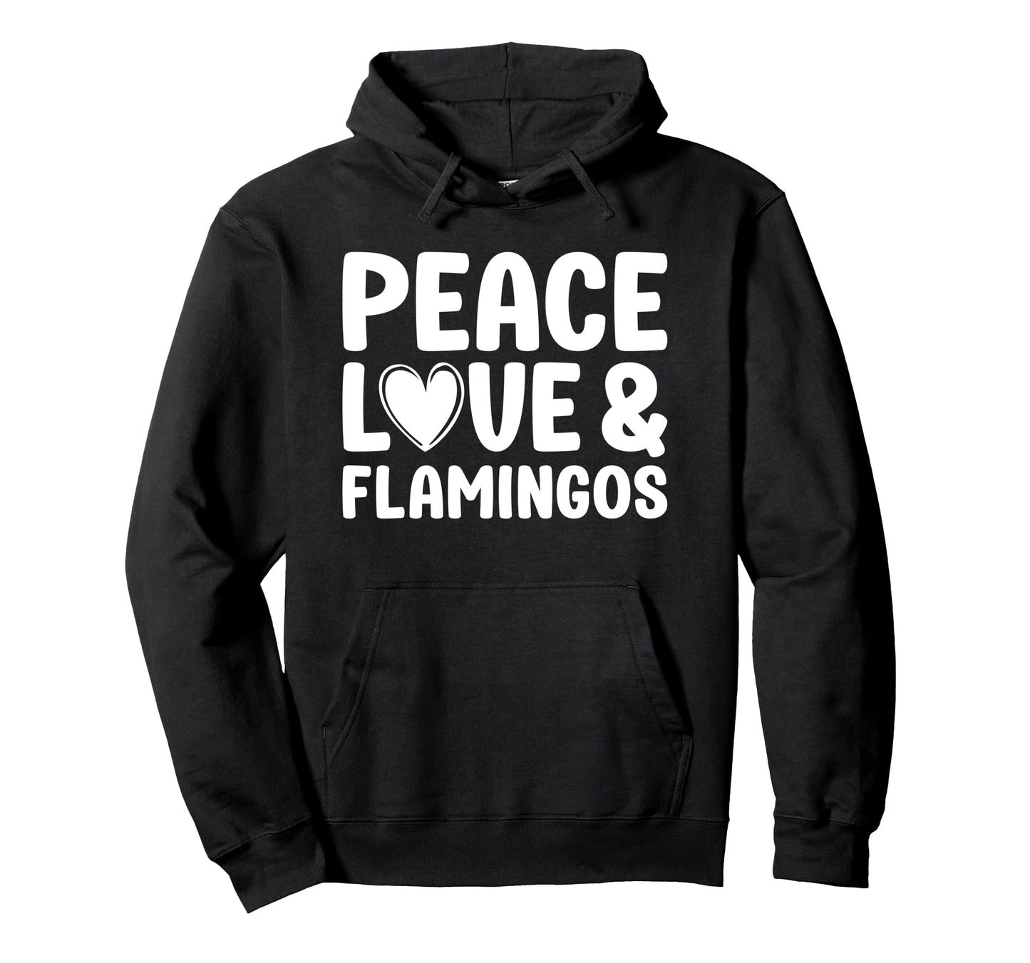 Flamingo Lover Funny Peace Love And Hoodie - Aesthetic Graphic for Adults - T-Shirt, Sweatshirt, Hoodie