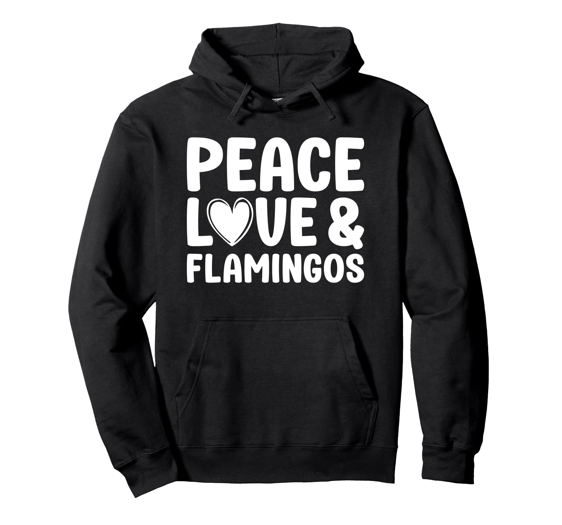 Flamingo Lover Funny Peace Love And Hoodie - Aesthetic Graphic for Adults - T-Shirt, Sweatshirt, Hoodie