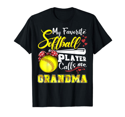 My Favorite Softball Player Calls Me T-Shirt - Custom Art Print Men Women - T-Shirt, Sweatshirt, Hoodie
