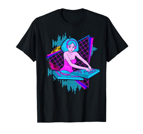 Vaporwave Dj Synthwave Music Vibes T-Shirt - Streetwear Style Men Women - T-Shirt, Sweatshirt, Hoodie