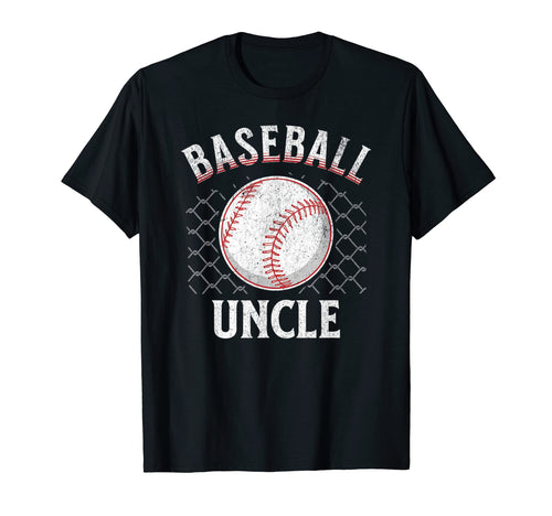 Baseball Uncle Ball Heart Uncles Fathers T-Shirt - Graphic Print Unisex - T-Shirt, Sweatshirt, Hoodie