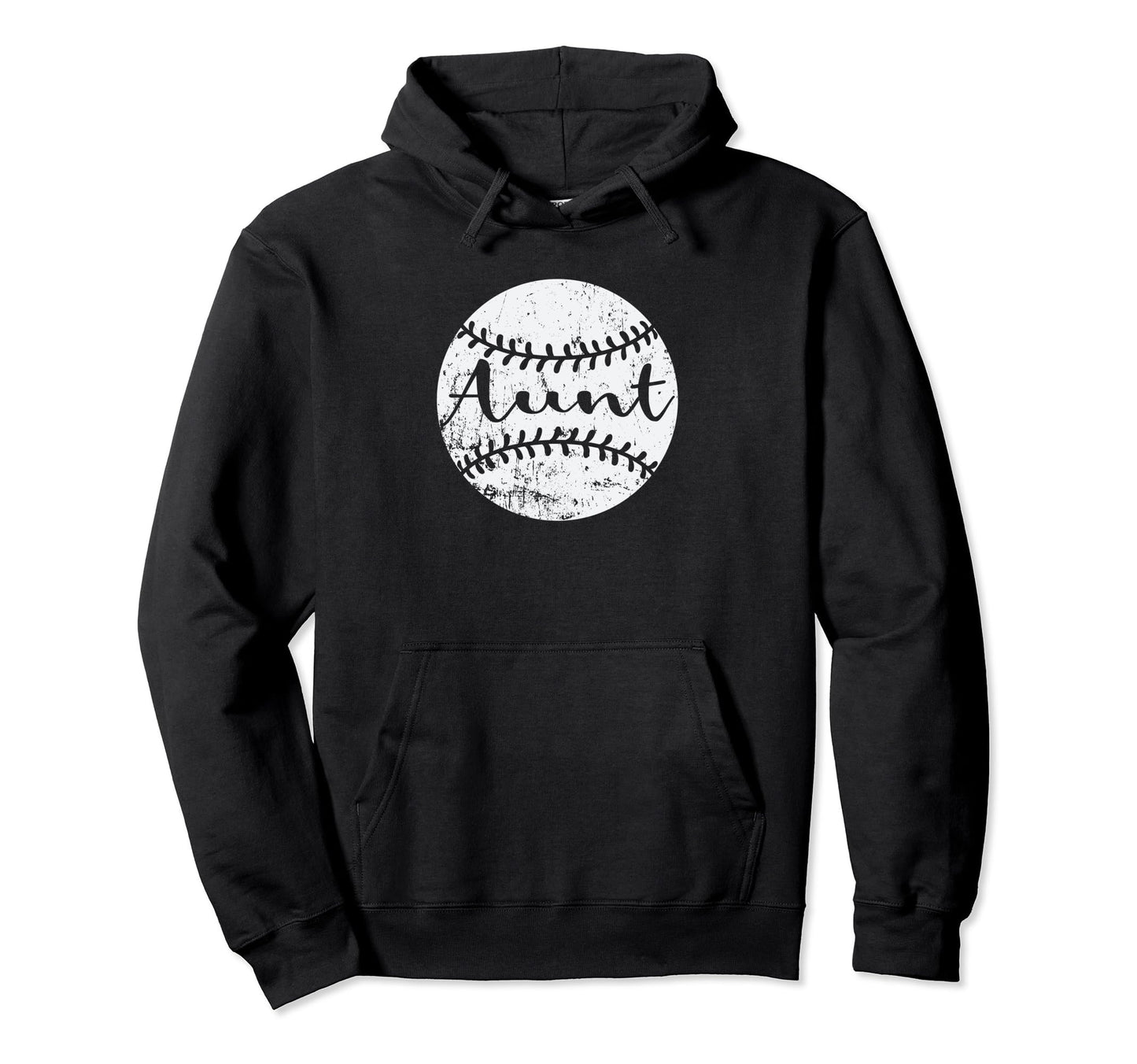 Baseball Aunt Auntie Hoodie - Aesthetic Graphic for Adults - T-Shirt, Sweatshirt, Hoodie