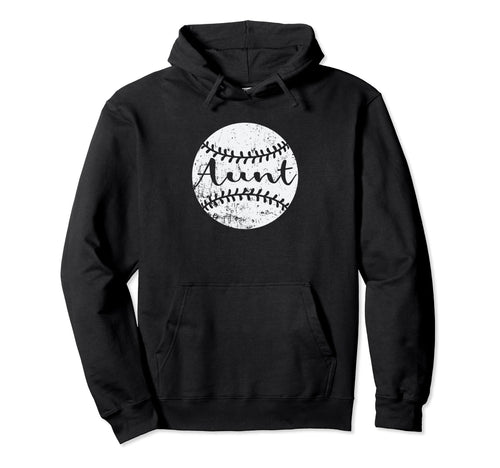 Baseball Aunt Auntie Hoodie - Aesthetic Graphic for Adults - T-Shirt, Sweatshirt, Hoodie