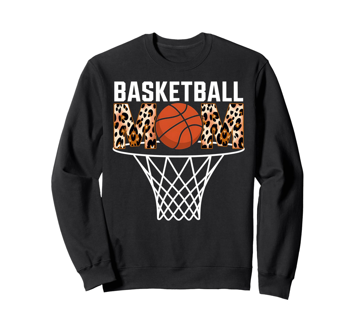 Basketball Mom Game Day Hoop Net Sweatshirt - Custom Art Print for Adults - T-Shirt, Sweatshirt, Hoodie