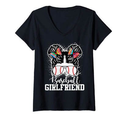 Baseball Girlfriend Baseball Game Day Hoodie - Custom Art Print for Adults - T-Shirt, Sweatshirt, Hoodie