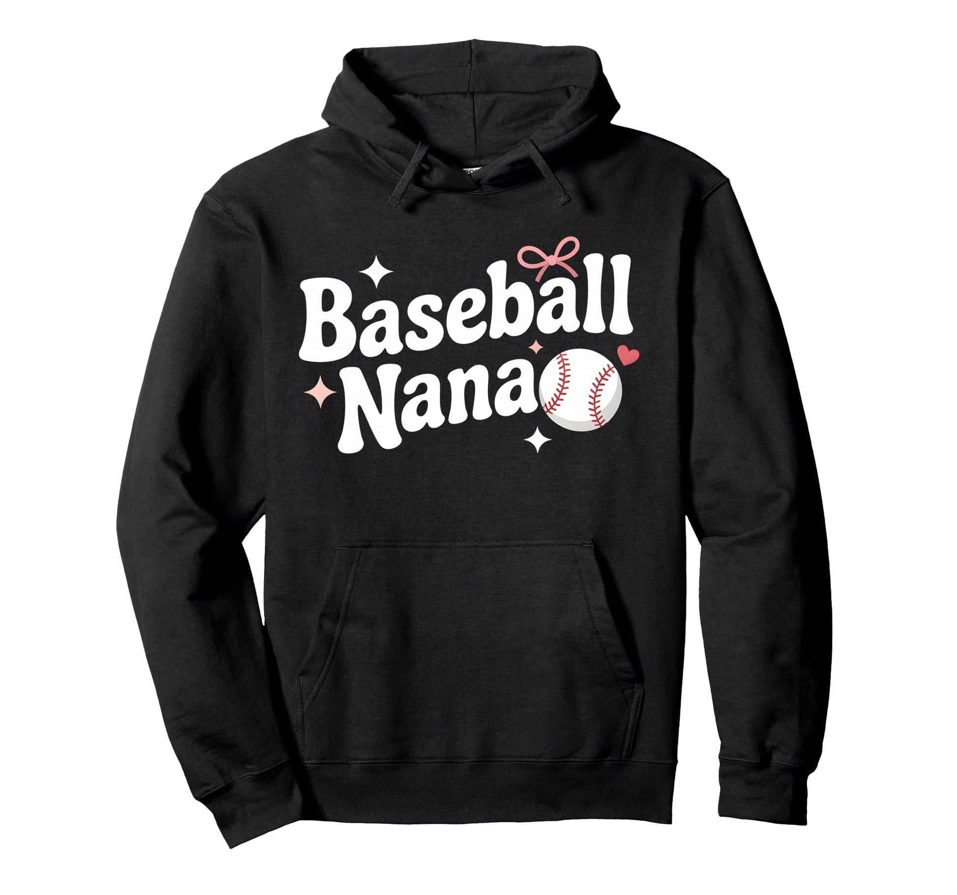 Baseball Nana Grandma Softball Hoodie - Fun Novelty Design for Adults - T-Shirt, Sweatshirt, Hoodie