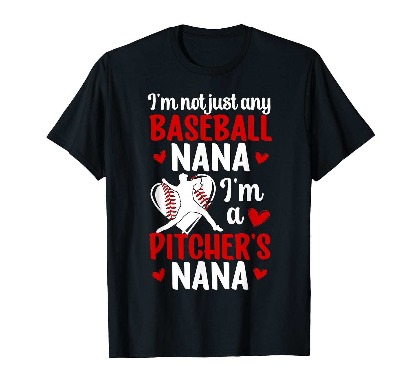 Im Baseball Pitcher Nana Baseball Pitcher T-Shirt - Novelty Apparel Unisex - T-Shirt, Sweatshirt, Hoodie