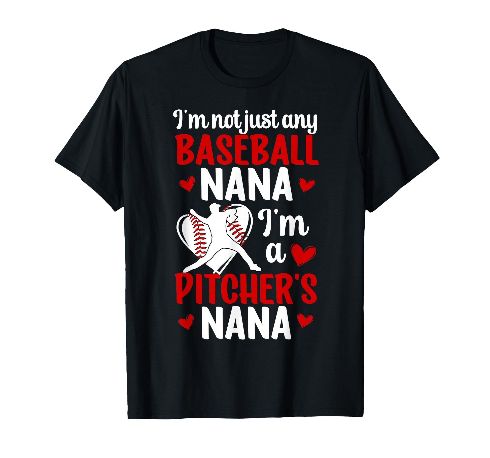 Im Baseball Pitcher Nana Baseball Pitcher T-Shirt - Novelty Apparel Unisex - T-Shirt, Sweatshirt, Hoodie